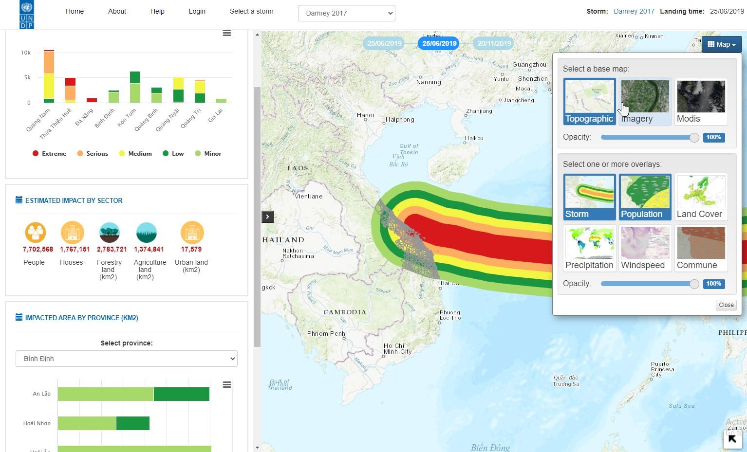Develop and finalize the data visualization tools for disaster damage ...